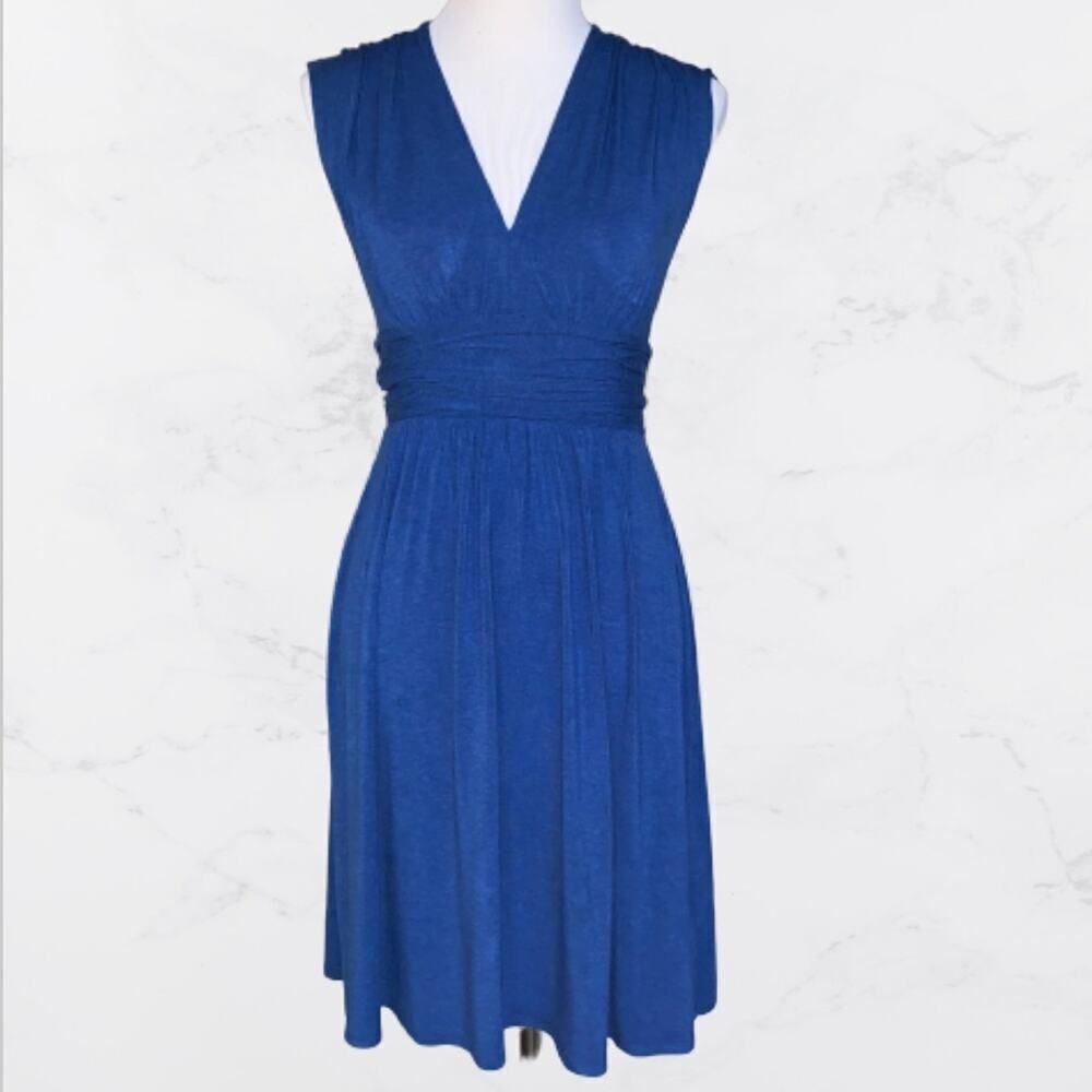 Plenty By Tracy Reese Space-dyed Blue Midi Dress